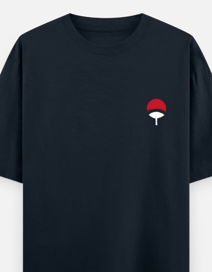 Sasuke Uchiha Rinnegan Dual Print Oversized T-Shirt – Naruto image 1