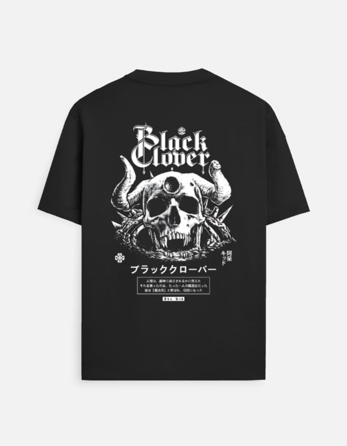 Product Name: Black Clover Dark Arts Dual Print Oversized T-Shirt